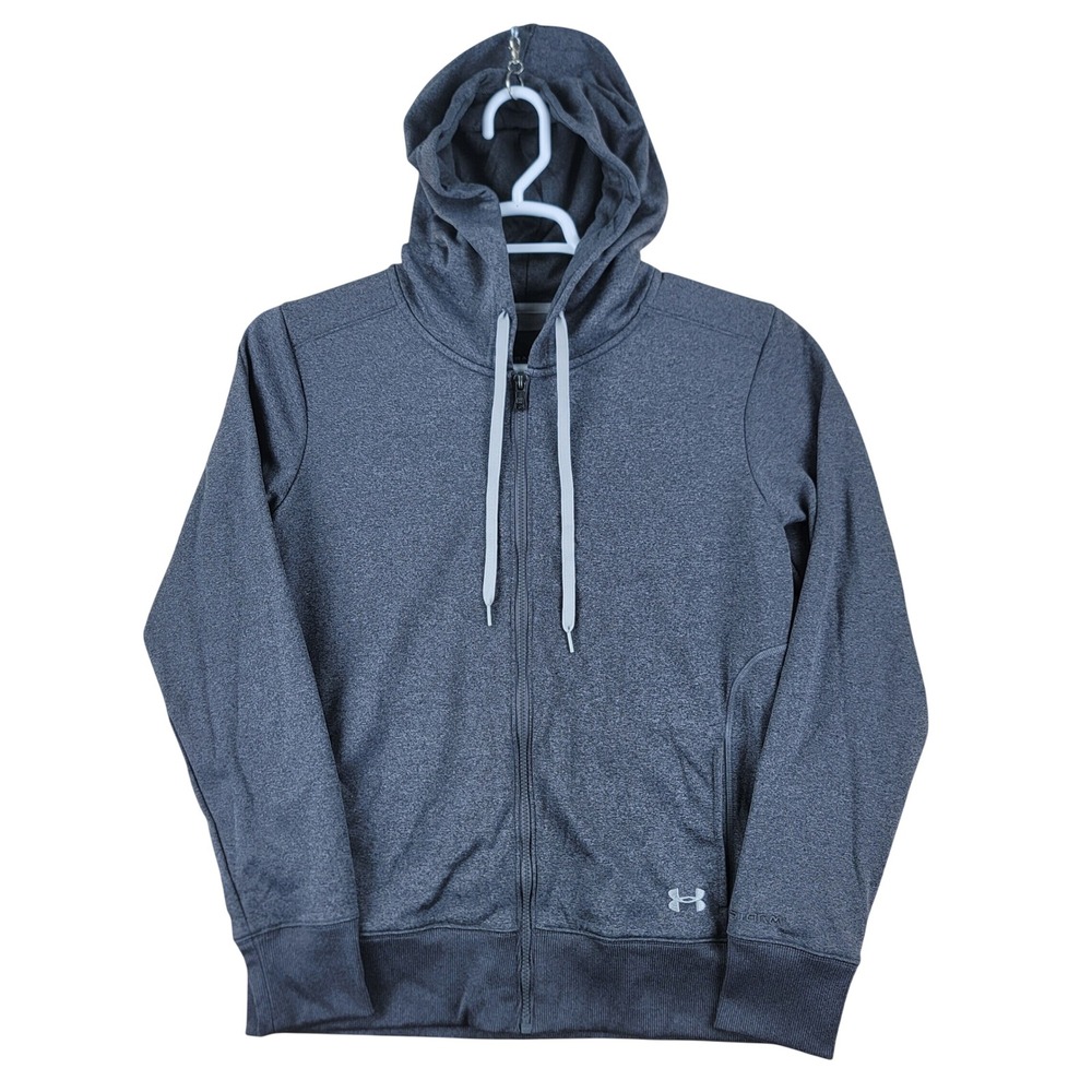 Under Armour Hoodie Womens LG Gray UA Storm Full Zip Fleece Jacket